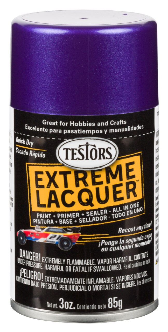 Testors One Coat Lacquer Paint, 3 Oz. Spray Can, Purple Licious